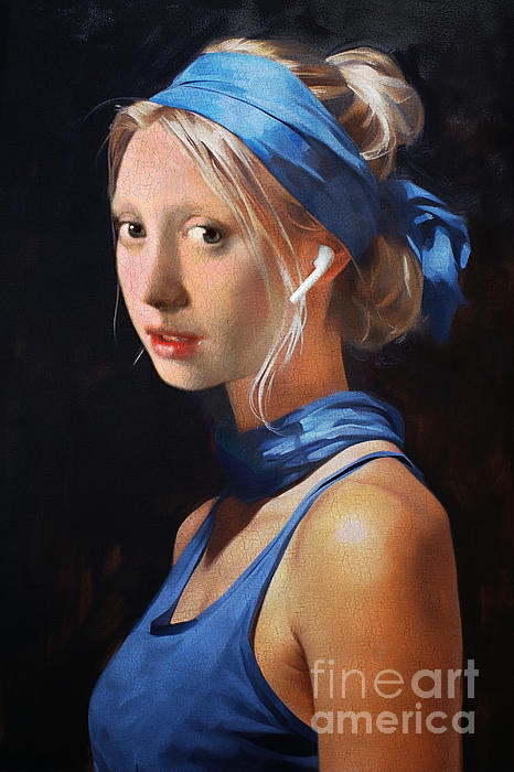 Delphimages Photo Creations - Modern girl without a pearl earring 