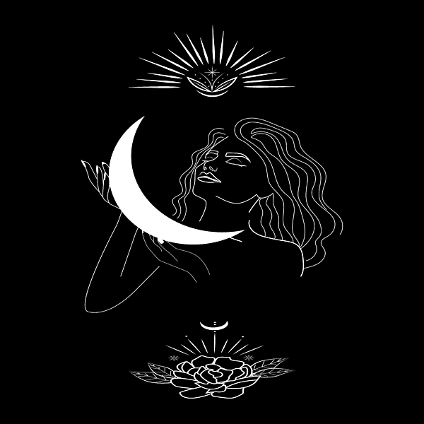 https://images.fineartamerica.com/images/artworkimages/medium/3/modern-minimalist-female-line-drawing-woman-holding-crescent-mythology-and-mystical-illustration-mounir-khalfouf.jpg