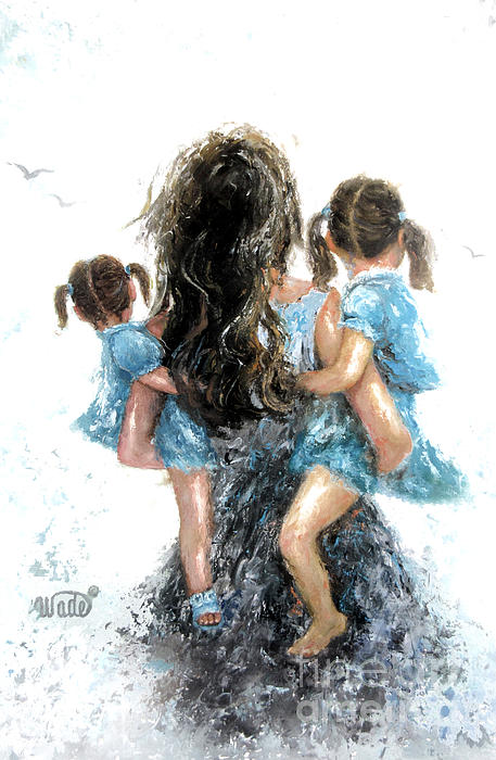 https://images.fineartamerica.com/images/artworkimages/medium/3/mommy-carry-me-too-two-light-brunettes-vickie-wade.jpg