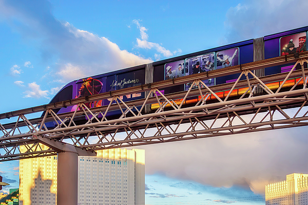 Tatiana Travelways - Monorail riding above Las Vegas