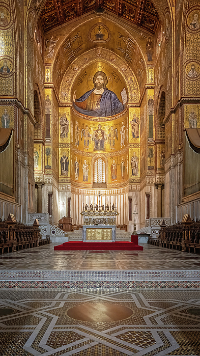 Joan Carroll - Monreale Cathedral Altar Palermo Sicily