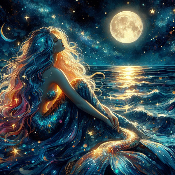 Eve Designs - Moonlit Melody - A Mermaid