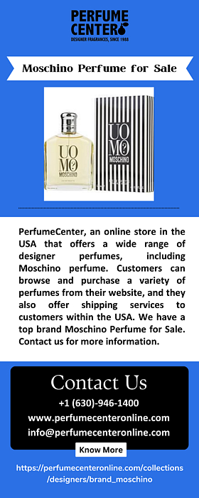 Moschino perfume online sale