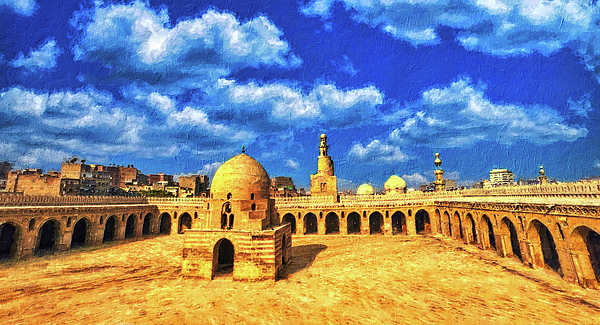 Nicko Prints - Mosque of Ibn Tulun in Cairo, Egypt - digital painting