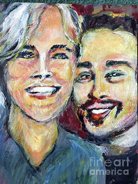 Susan Brown    Slizys art signature name - Mother  and son 