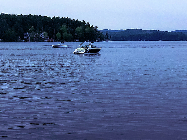 Lorraine Palumbo - Motorboat  on Lake Winnipesaukee