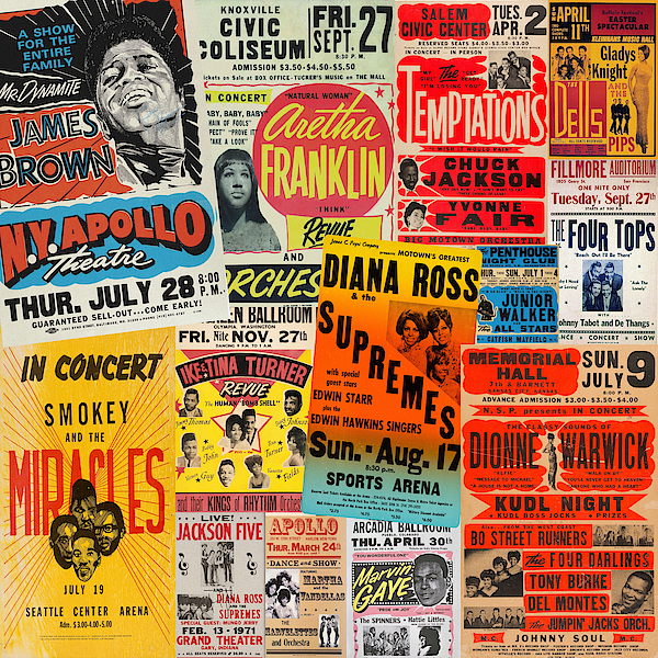 Motown Soul Funk Giant Picture Art Poster Print
