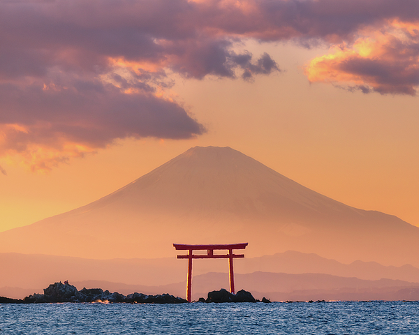 Sunrise Over Nago, Okinawa - Panoramic Weekender Tote Bag by