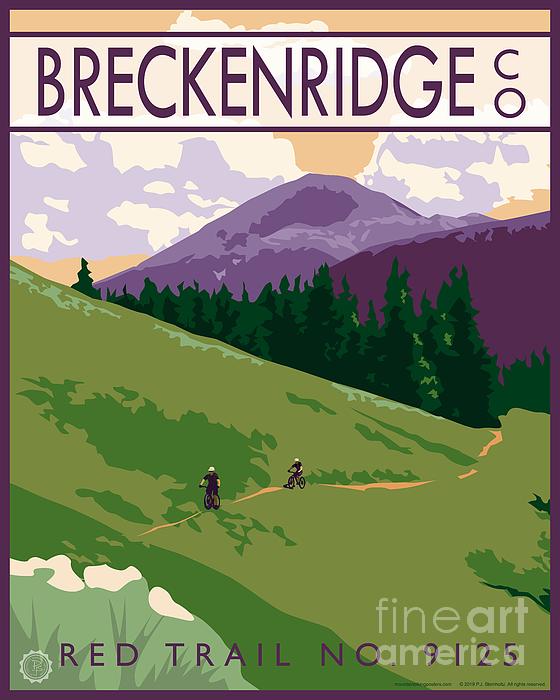 PJ Steinholtz - Mountain Biking Red Trail No. 9125, Breckenridge, Colorado