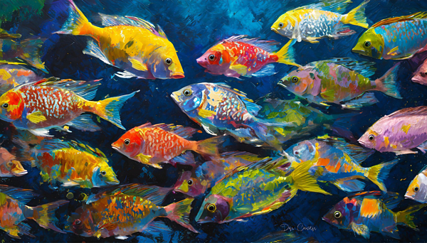 Don Cowan - Multicolored Fish #1
