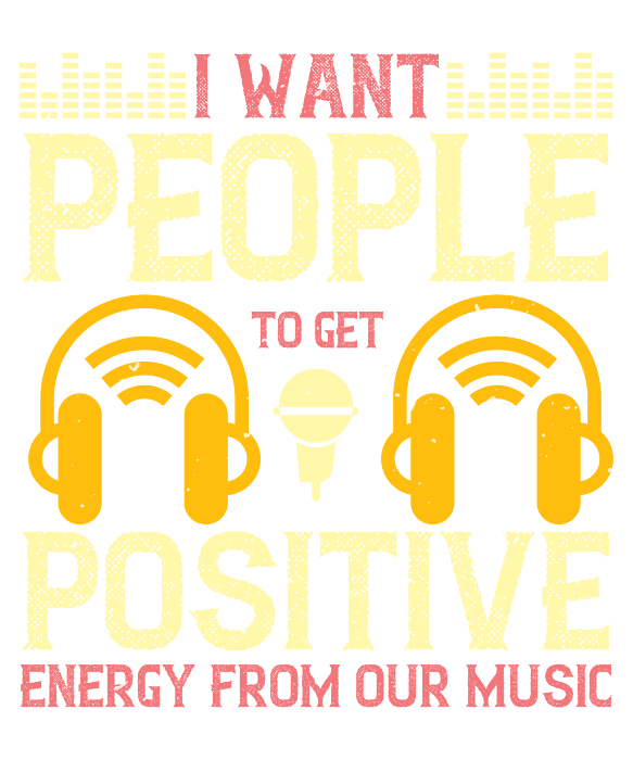 Music Lover Gift I Want People To Get Positive Energy From Our Music Yoga  Mat