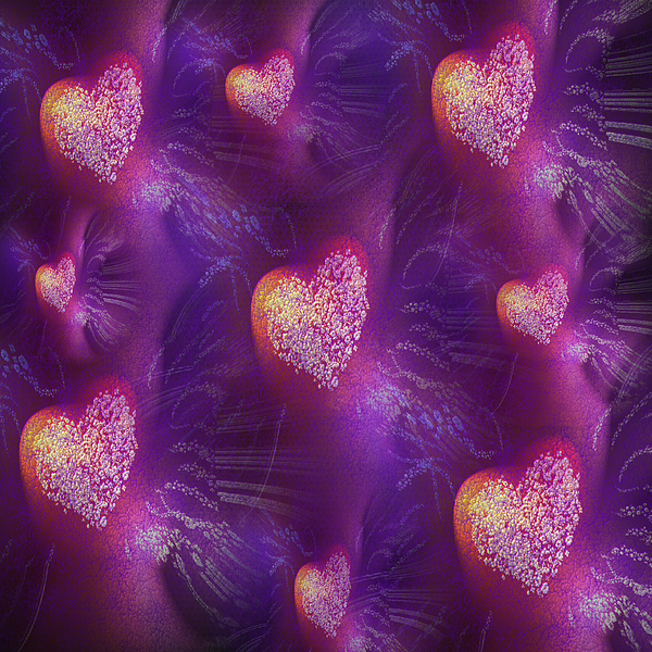 Antonis Meintanis - Vibrant Purple Flower Hearts