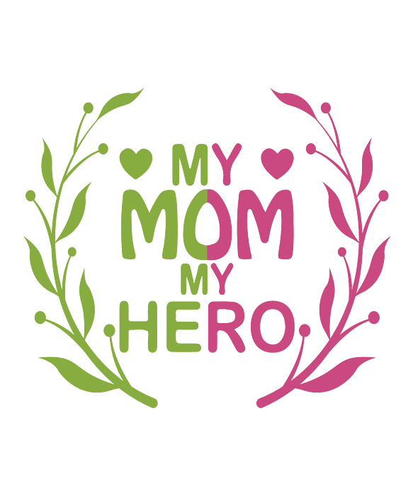 My mom my hero mothers day gift ideas best mom gifts mother's day  celebration graphic design Jigsaw Puzzle by Mounir Khalfouf - Pixels Puzzles