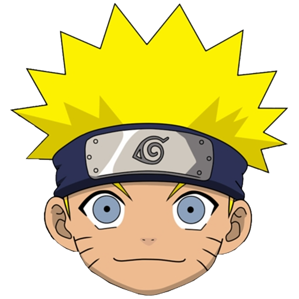 Free Naruto PNG: Serious Naruto Head Sticker- Wallpapers Clan