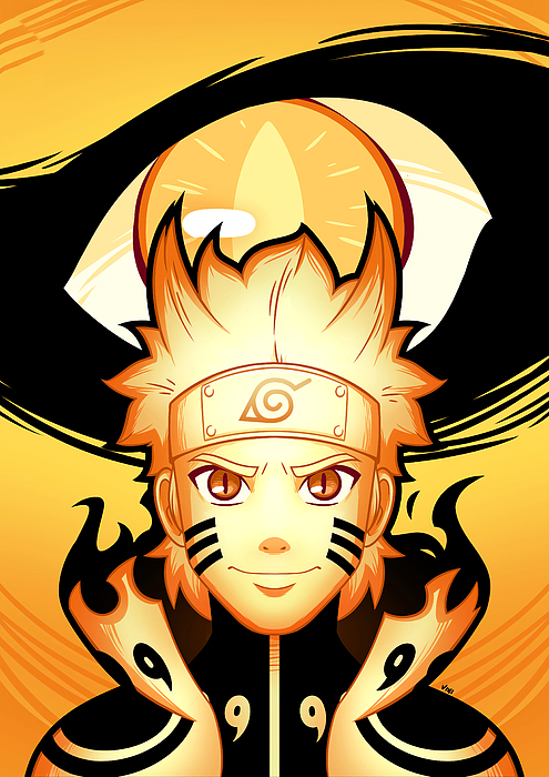 Drawings To Paint & Colour Naruto - Print Design 005