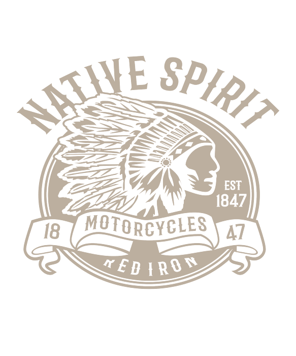 Native American Spirit Motorcycle Indian Tribe Greeting Card by Florian ...