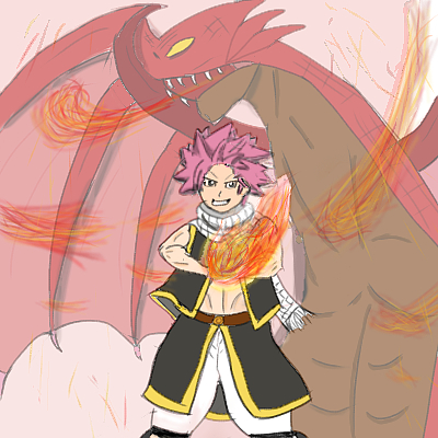 FAN ART - Fairy Tail - Natsu Dragneel Dragon Form