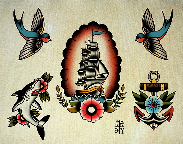 american traditional nautical sleeve