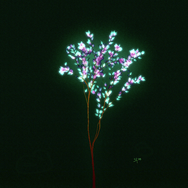 Shelli Fitzpatrick - Neon Night Light Tree