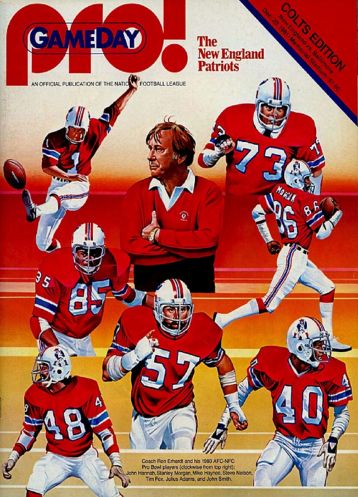 New England Patriots Vintage Program 7 Mixed Media by Joe Hamilton - Fine  Art America