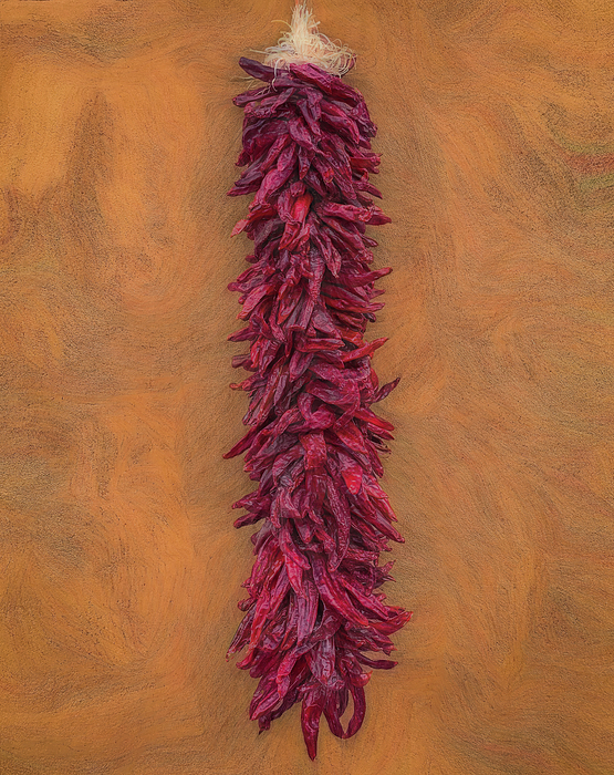 Rebecca Herranen - New Mexico Red Chile Ristra Abstract