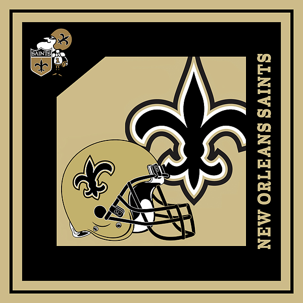 NFL New Orleans Saints Personalized Photo Ornament - 2 Sided Matte