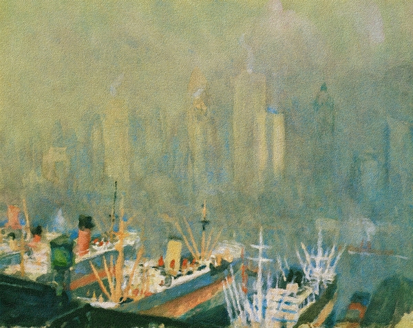 Joe Vella - New York City skyline 1921.