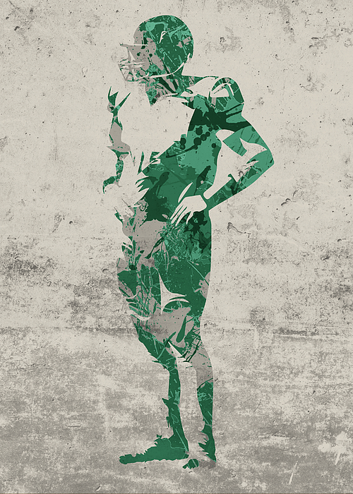 New York Jets Linebacker Defense Football Player Paint Splatters Abstract  Portrait Ornament by Design Turnpike - Pixels