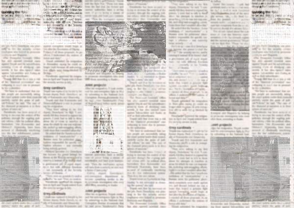 Newspaper Paper Grunge Newsprint Patchwork Seamless Stock