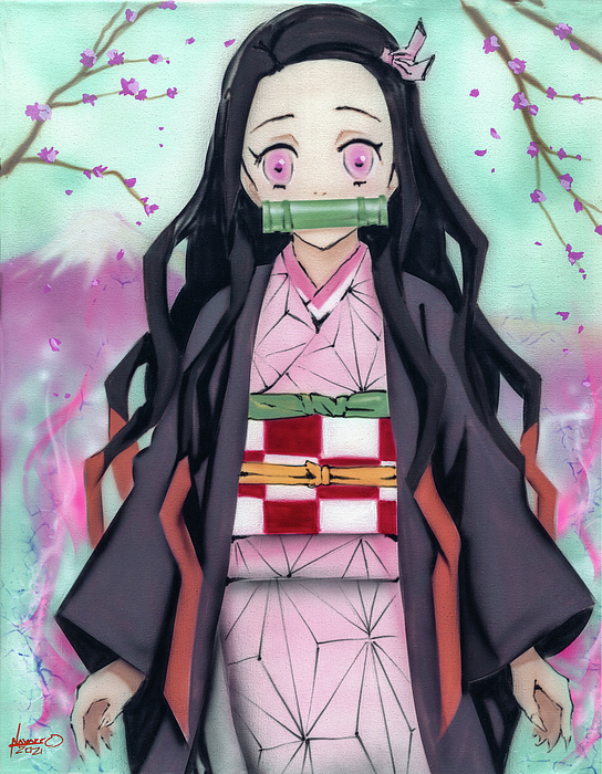 Nezuko in 2023  Cartoon art styles, Anime, Anime fanart