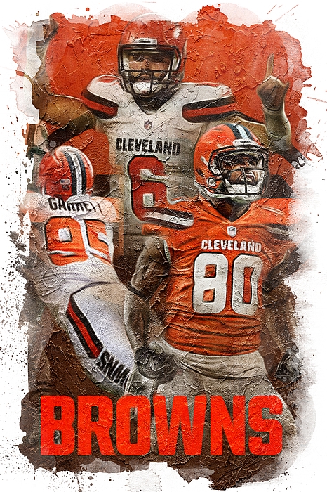 NFL Cleveland Browns T-Shirt by Sports Basics - Pixels