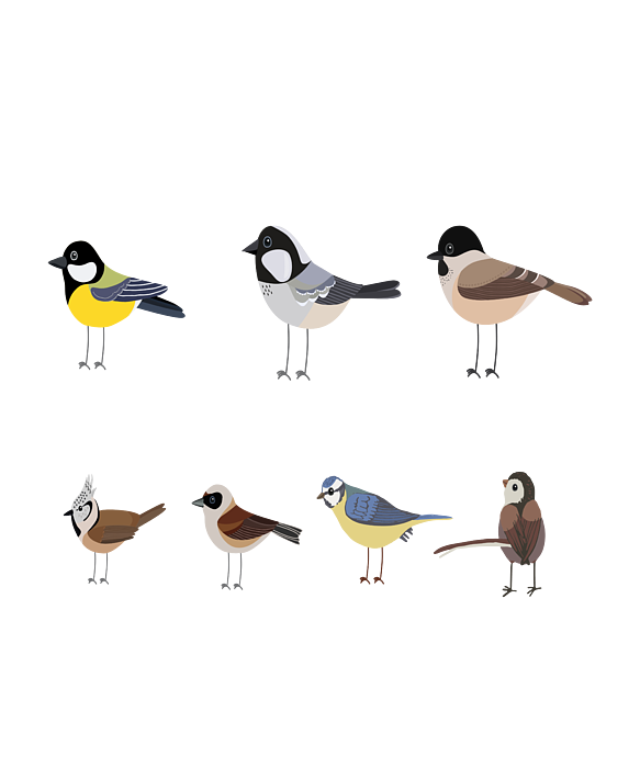 Bouncing Tits - Cute Birds - Tank Top