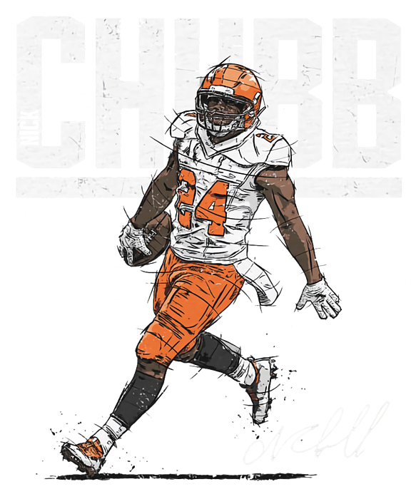 Nick Chubb Sweatshirt, American Football Hoodie, NFL Football Brown T Shirt  - Family Gift Ideas That Everyone Will Enjoy