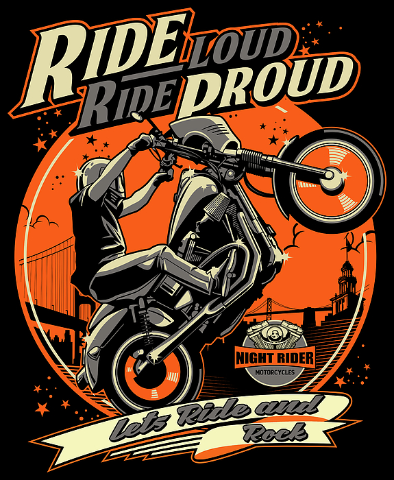 The Night Rider Poster Print