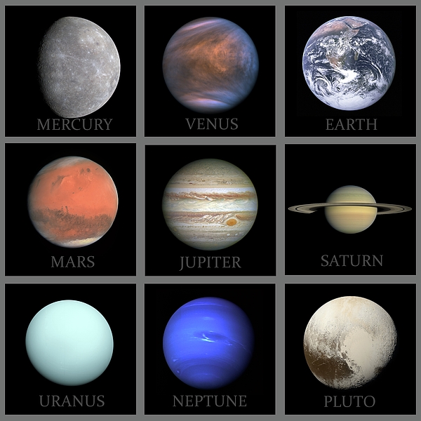 Nine Original Planets in Our Solar System Coffee Mug by David Dehner ...