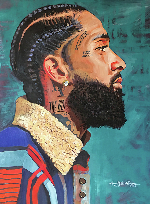 Nipsey Hussle Canvas Art Painting Nipsey Hussle Wall Art Pop