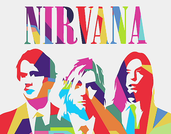 Nirvana 2 POP ART Sticker by Ahmad Nusyirwan - Fine Art America