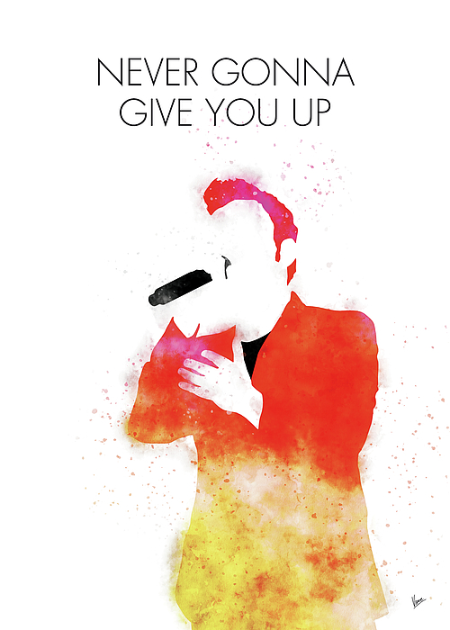 Never Gonna Give You Up Rickroll - Rick Astley  Greeting Card for