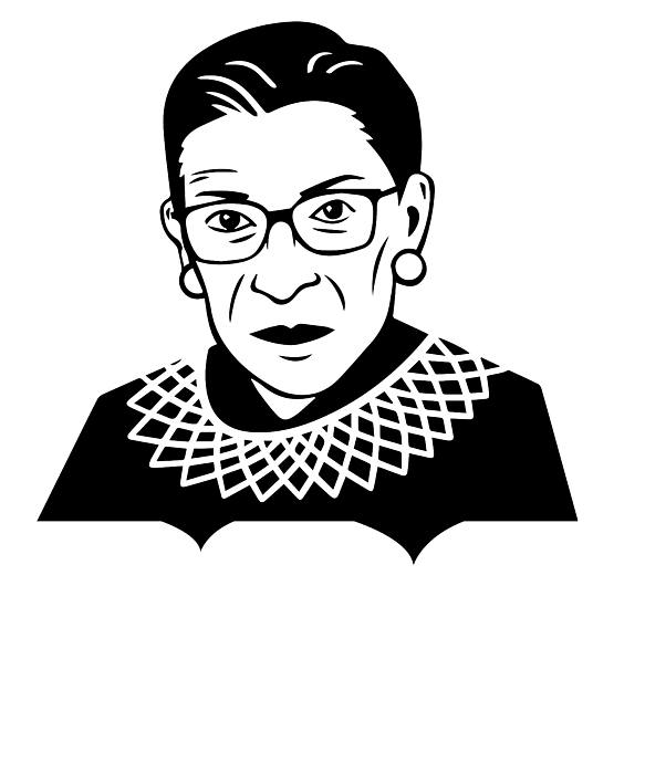 Nortirous RBG Ruth Bader Ginsburg Supreme Court Justice Women Fleece Blanket  by JMG Designs - Pixels