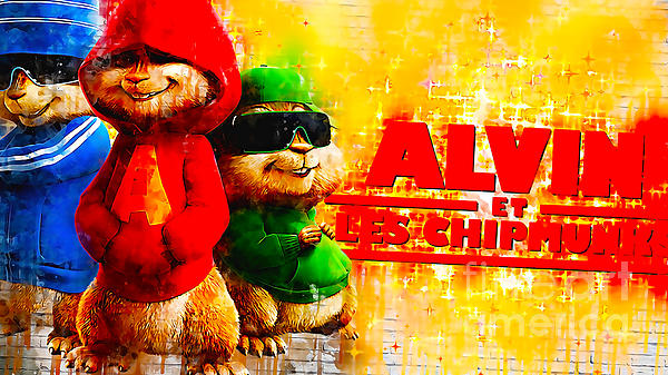 Nu4526 Alvin and the Chipmunks movie poster Greeting Card