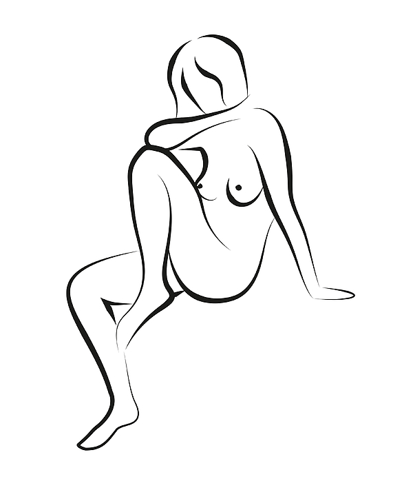 stickers nude woman