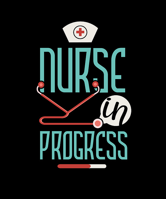 Nurse In Progress Nursing Student Future Nurse Sticker by Maximus Designs -  Fine Art America