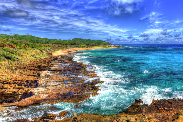 Reid Callaway - Oahu Hawaii Sandy Beach Break-neck Beach Landscape Seascape Art