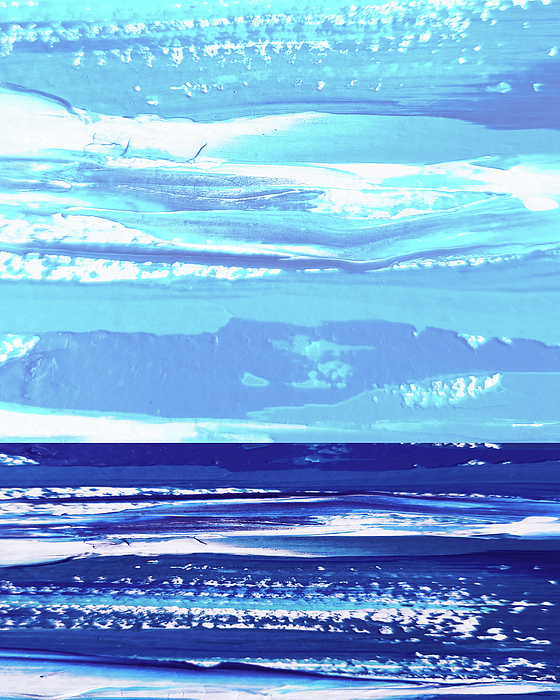 Irina Sztukowski - Ocean Of Emotions Contemporary Abstract Blue Art Sky Reflections And Waves I