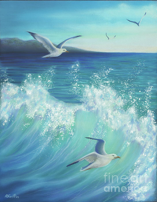 Allison Griffin - Ocean Spray -Seagulls in Flight