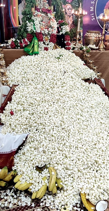 Anand Swaroop Manchiraju - One Lakh Jasmines - an offering to Godess