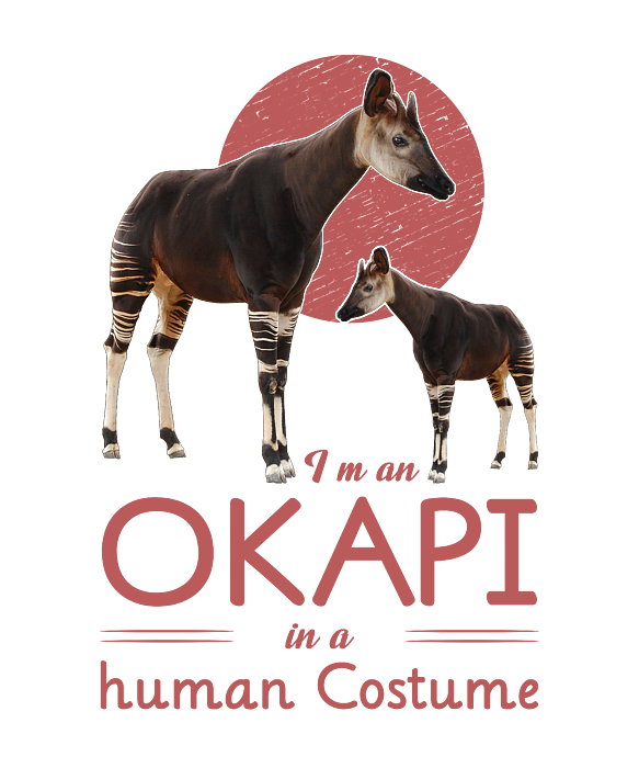 Okapi Gift I am an Okapi in Human Costume Toddler T-Shirt by Kanig Designs  - Fine Art America