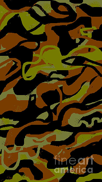 Green Camouflage Poster