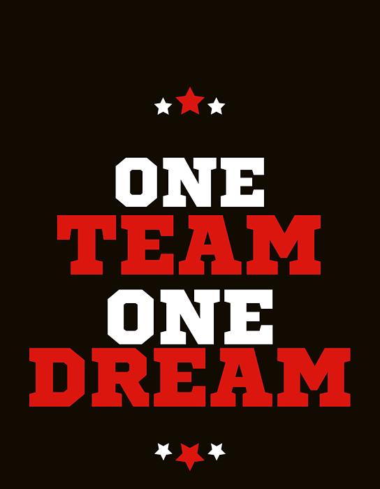 One Team One Dream Stock Vector | Adobe Stock