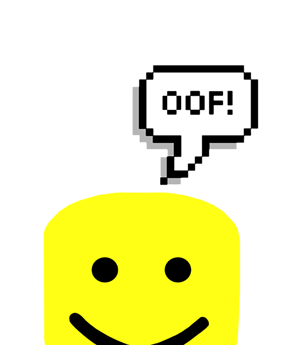 Oof in Text Bubble Noob Meme Digital Art by Kierek LilyG - Fine